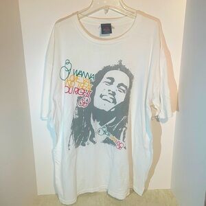 Vintage Bob Marley Zion Rootswear T Shirt! "Wanna Love You and  Treat You Right"